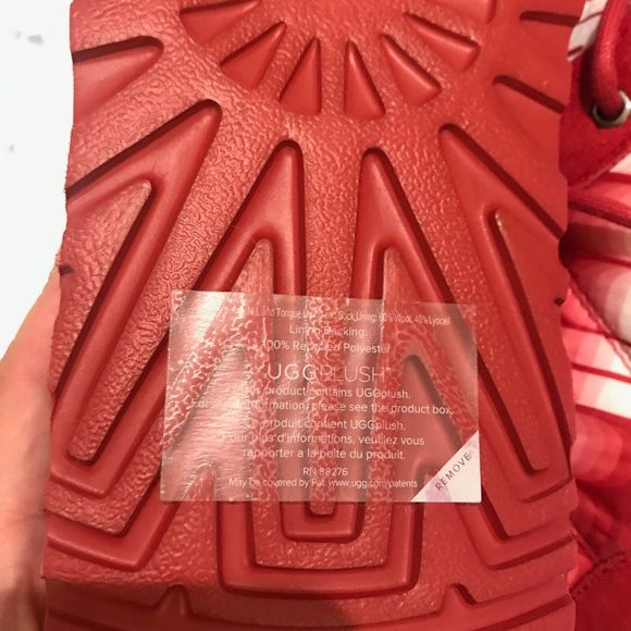 UGG Chukka Boots Red Shearling Graffiti Neumel LTA Winter Wavelength Mens 13 - Picture 14 of 15